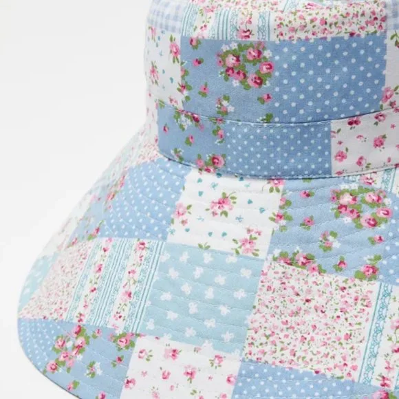 URBAN OUTFITTERS Patchwork Cone Bucket Hat NWT - Picture 3 of 4